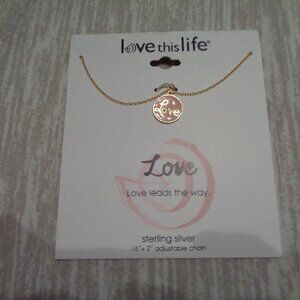 Love This Life Sterling Silver Love Necklace